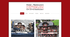 Desktop Screenshot of kreuz-adelboden.ch